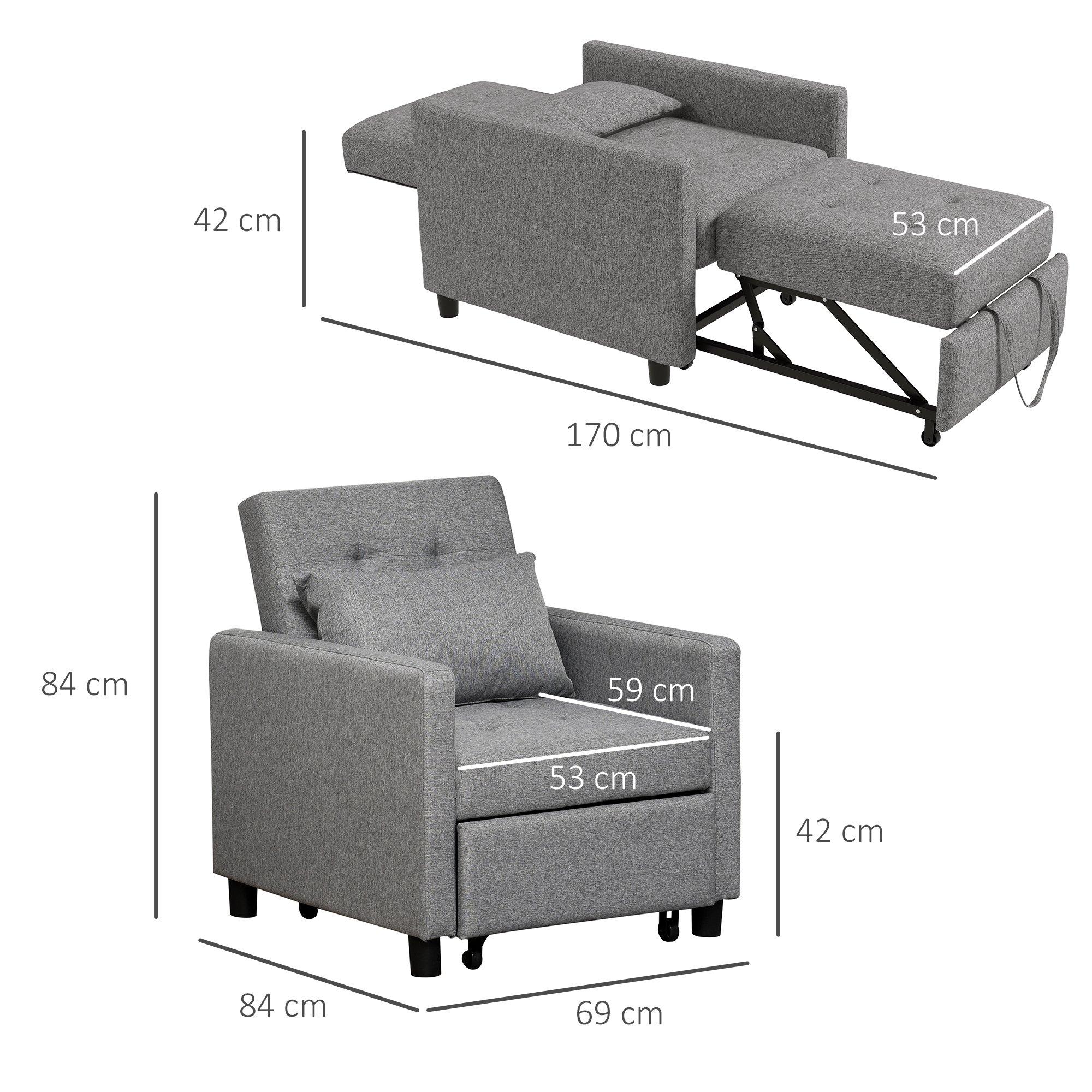 Homcom 2024 chair bed