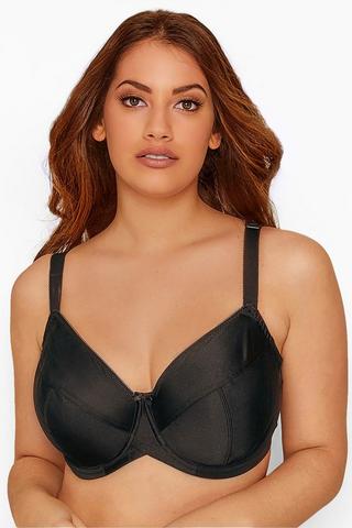 Buy Rosme Women's Balconette Bra with Padded Straps, Collection Eliza,  Black, 38D at