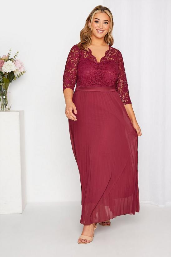 Yours Pleated Bridesmaid Maxi Dress 1