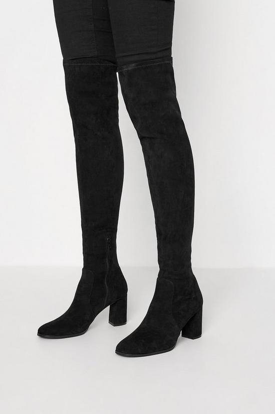 Buy Long Tall Sally Black Faux Suede Stretch Leggings from Next