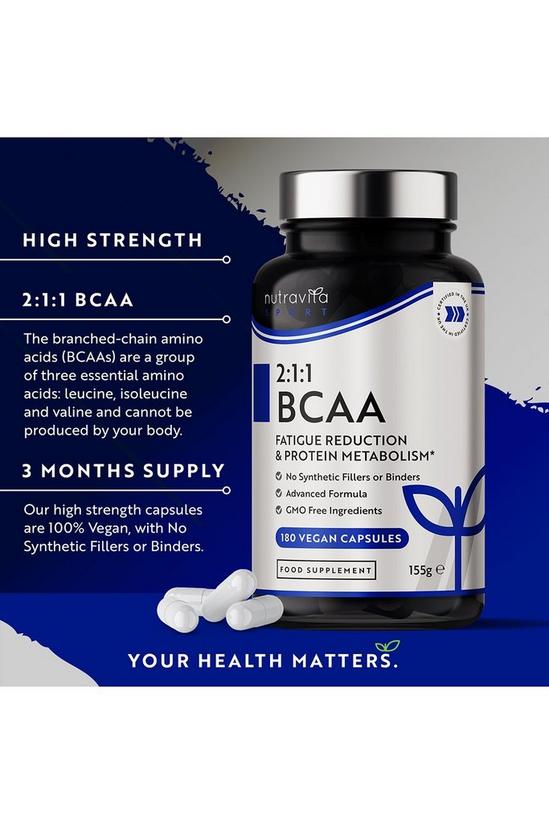 Wellness | BCAA (2:1:1 ) with Vitamin B6 & B12 - 180 Vegan Capsules ...