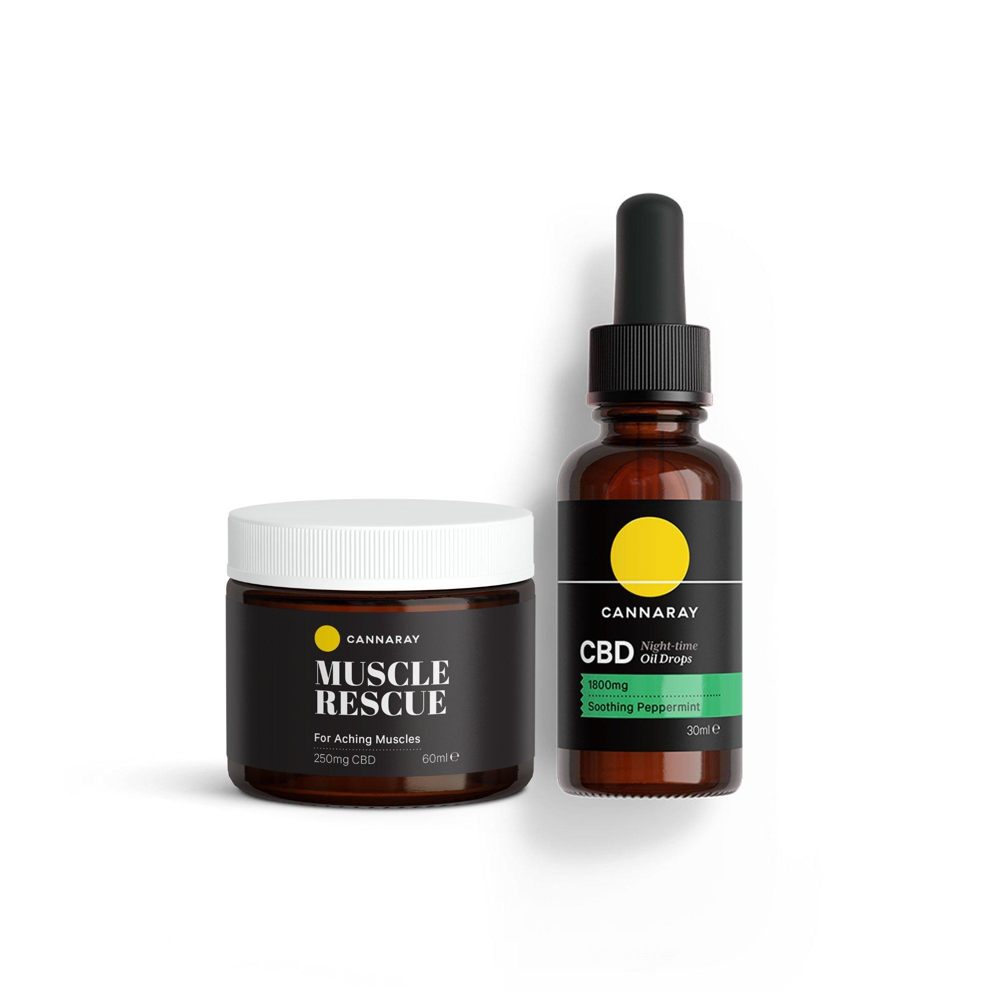 Cannaray Night-Time CBD Oil Drops, 1800mg 30ml