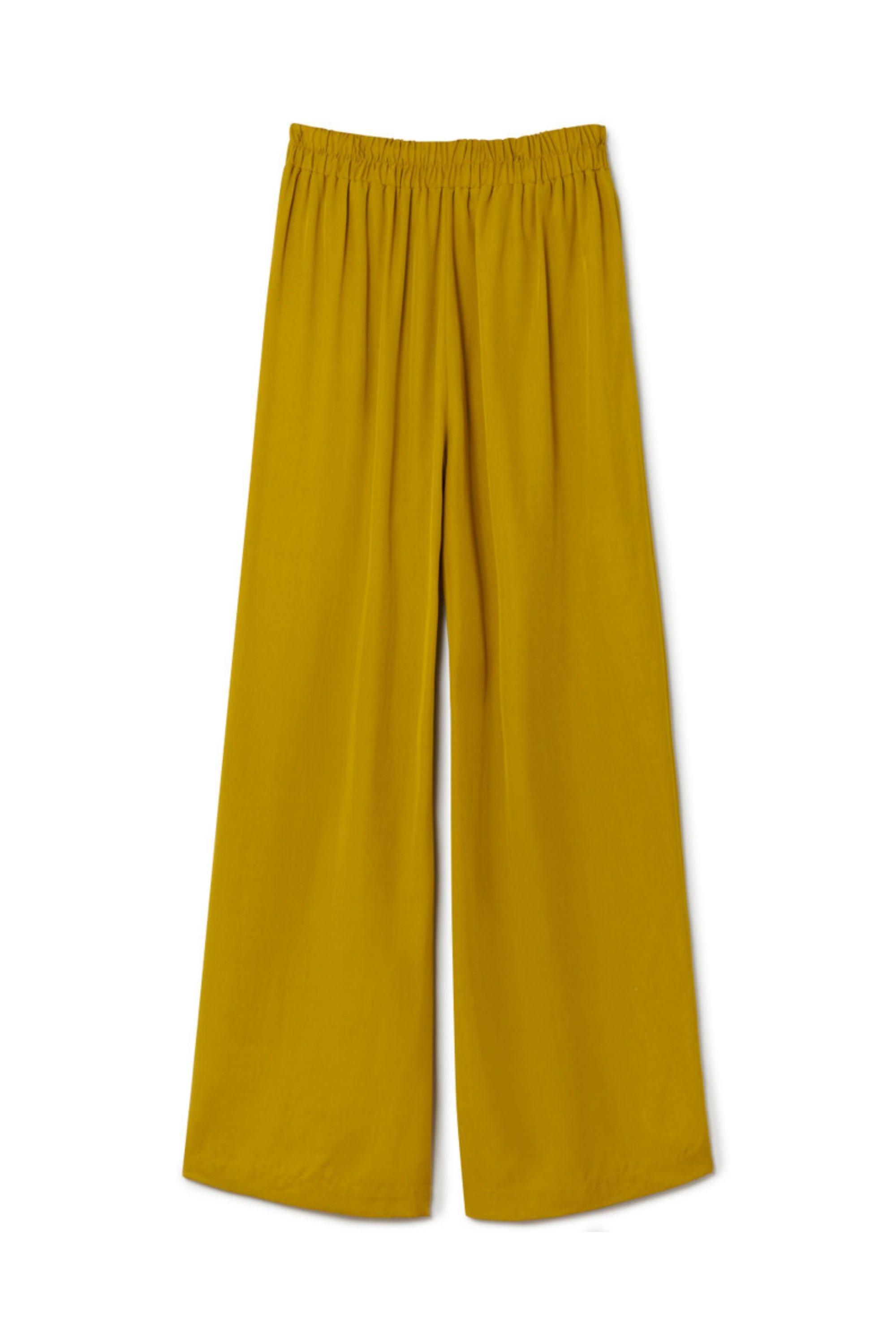 Yellow best sale flowy pants