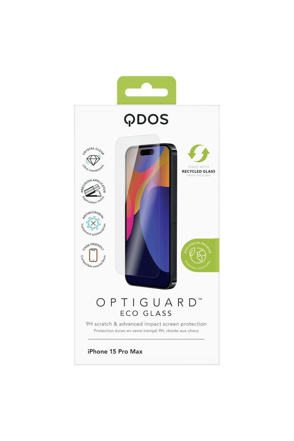 QDOS OptiGuard Eco Glass iPhone 15 (Transparent) - Protection