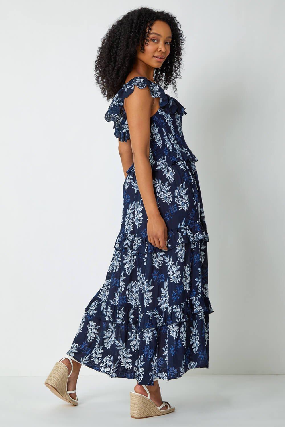 Coast avienna cheap print tiered dress