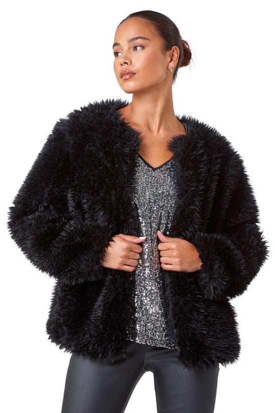 Jackets & Coats, Petite Faux Fur Coat