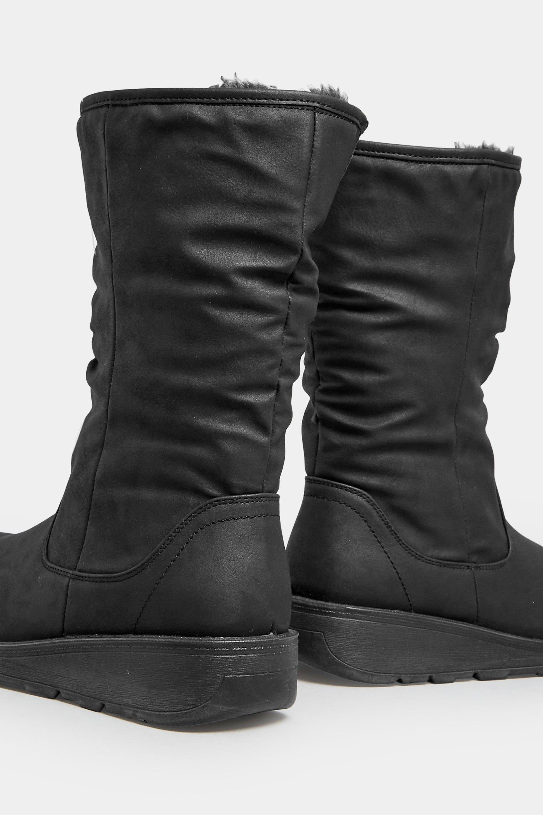 Fur lined calf clearance boots