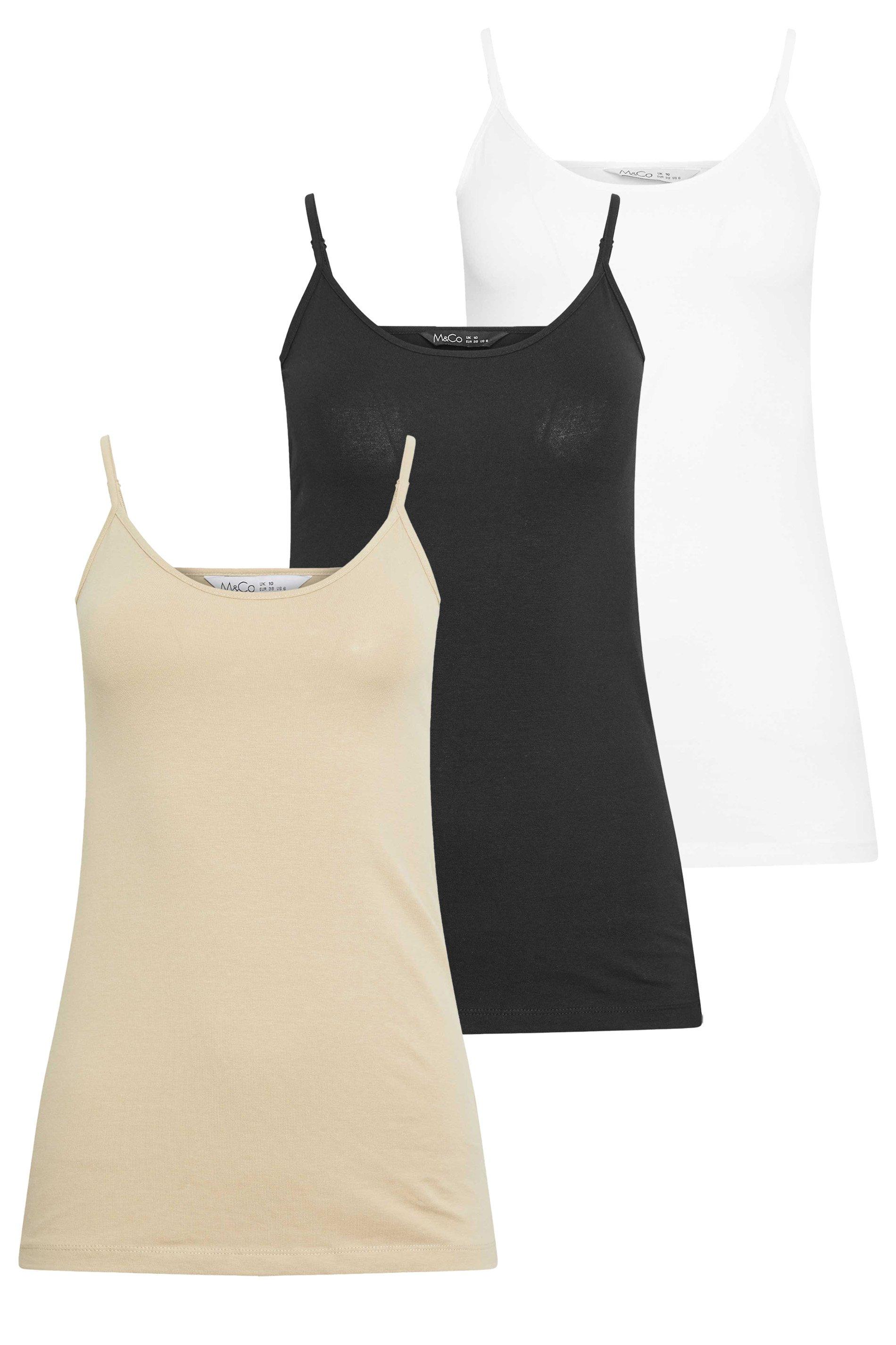 M&Co Black Cami Vest Top