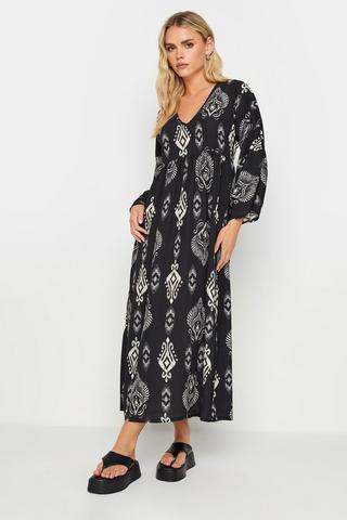 Black Jewelled Sleeve Sequin Maxi Dress - Women from Yumi UK