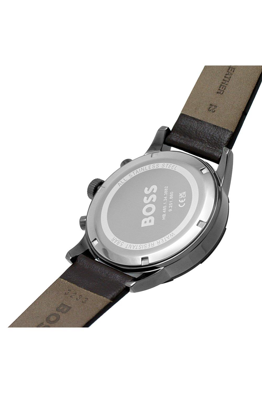 Solgrade | BOSS Solar Analogue Watch | - Watches Steel Stainless Fashion 1514030