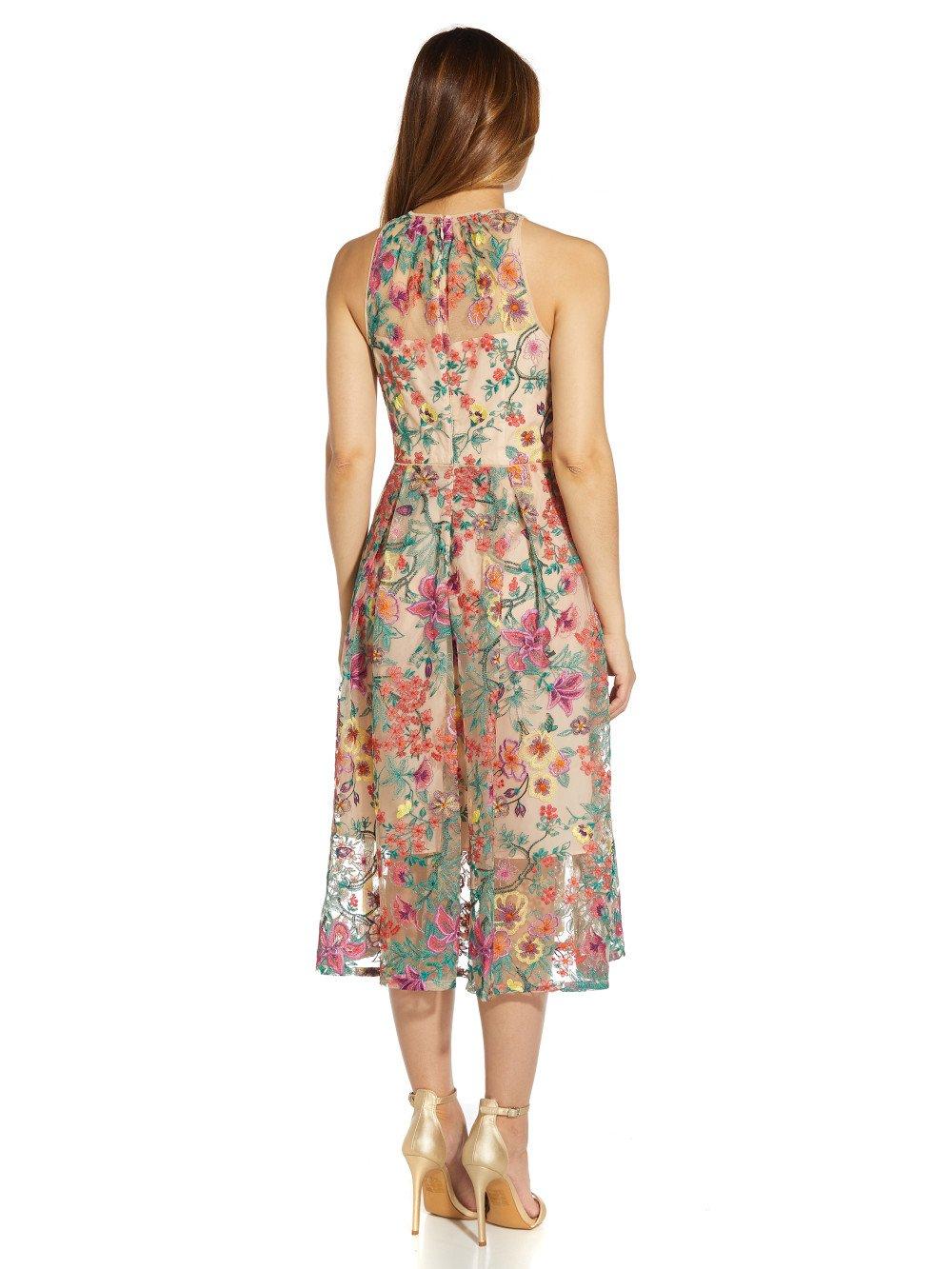 Dresses Embroidered Fit and Flare Dress Adrianna Papell