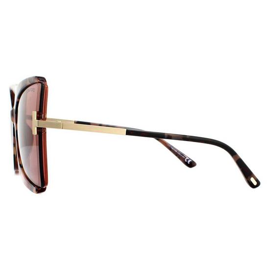 Tom Ford Fashion Marbled Brown Violet Sunglasses 3