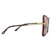 Tom Ford Fashion Marbled Brown Violet Sunglasses thumbnail 4