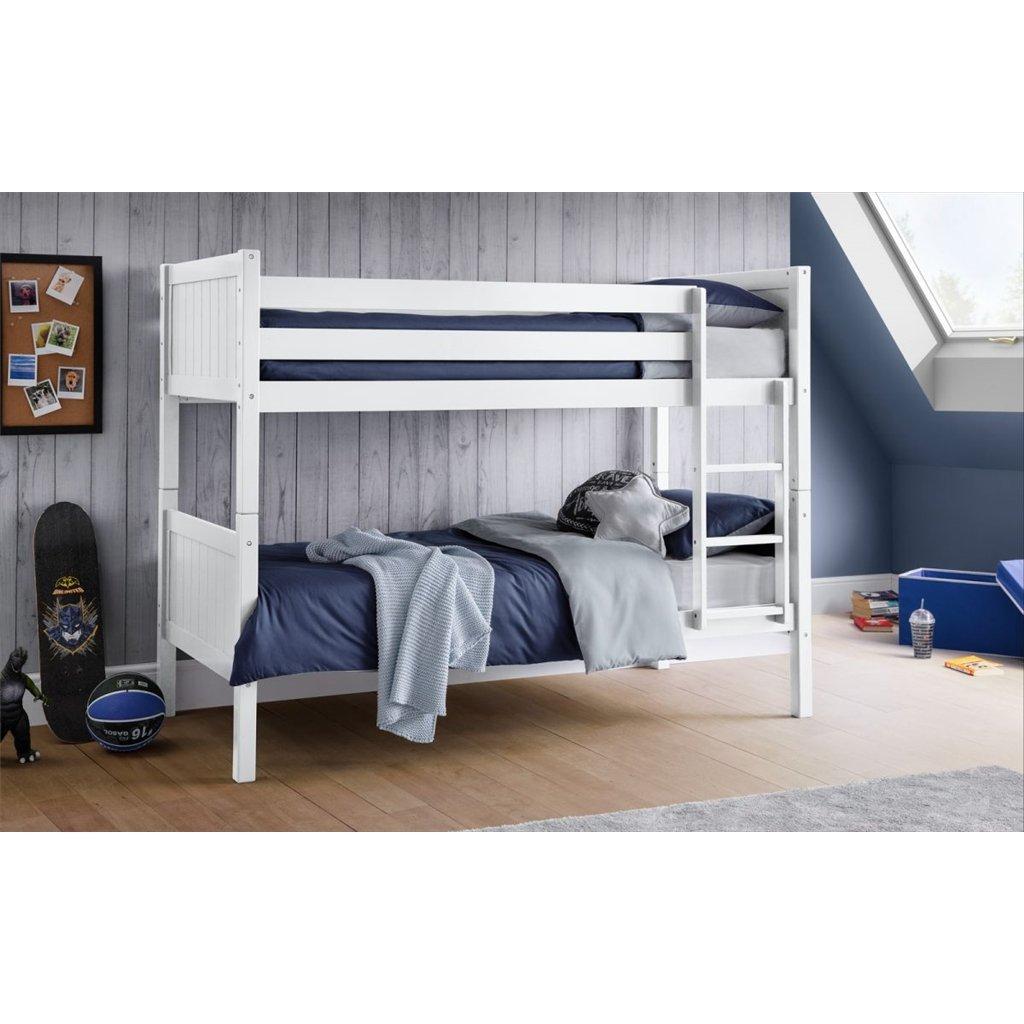 Modern white 2025 bunk bed