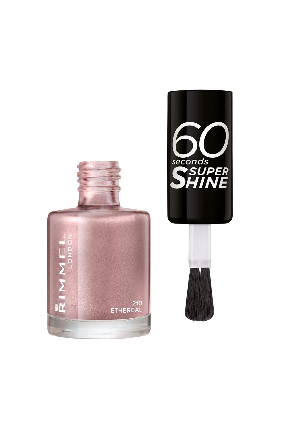 RIMMEL LONDON - 60 Seconds Super Shine Nail Polish Set - Super Glossy, Ultra  Shiny Finish - Precise One Stroke Application - Up To 10 Days Wear - High  Impact Colour - 12 Assorted Shades : : Beauty